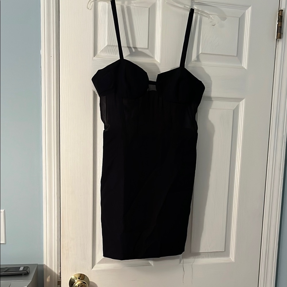 Zara Black Strappy Mini Dress